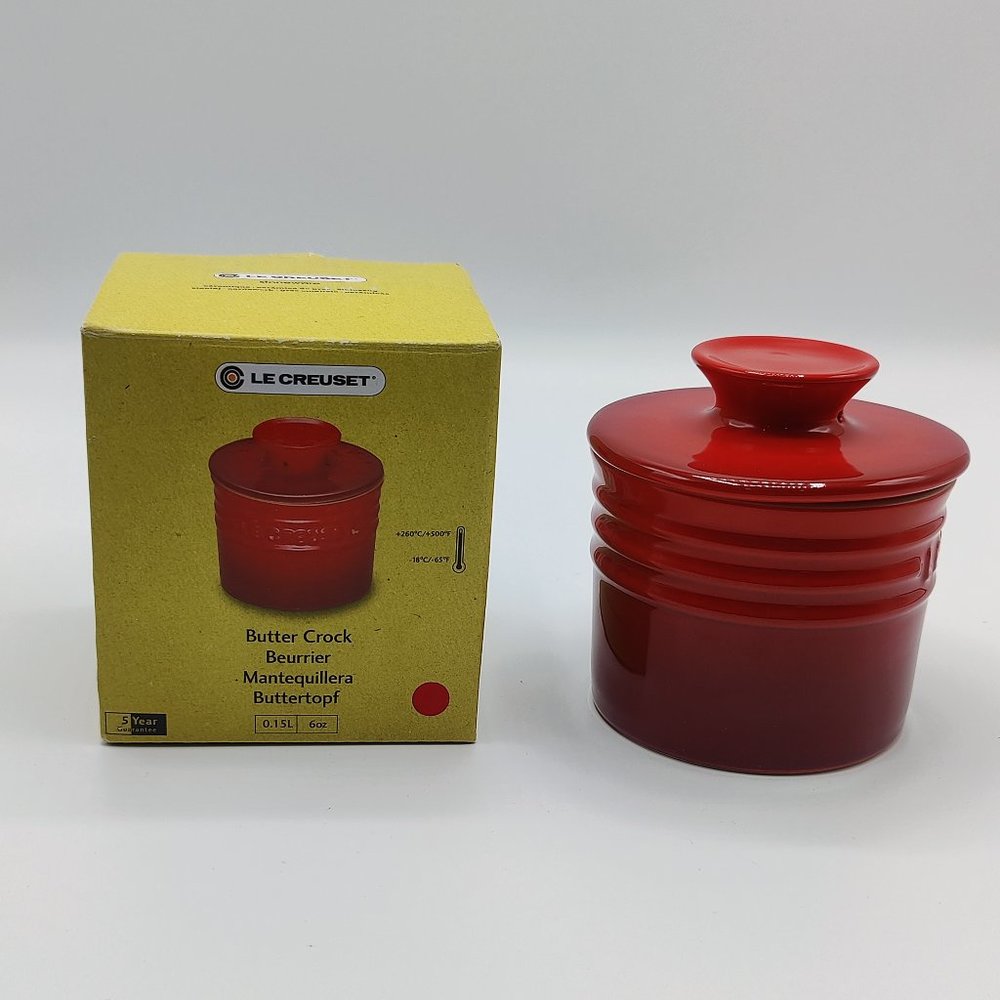 Le Creuset stoneware butter crock